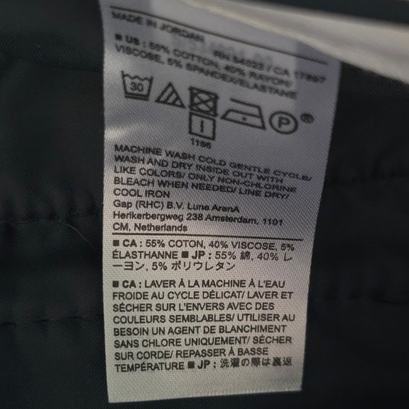 Banana Republic Sloan Curvy Fit Plaid Pants Blue White Size 8 534891-00-1 NWT - Picture 6 of 11